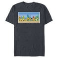 thumbnail image 1 of The Simpsons Isle Style Beach Surfing Bart and the Crew - Short Sleeve Blended T-Shirt for Adults - Customized-Navy Heather, 1 of 5