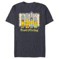 thumbnail image 1 of The Simpsons Isle Style Board Meeting Beach Surfing - Short Sleeve Blended T-Shirt for Adults - Customized-Navy Heather, 1 of 5