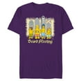 thumbnail image 1 of The Simpsons Isle Style Board Meeting Beach Surfing - Short Sleeve Blended T-Shirt for Adults - Customized-Purple, 1 of 5
