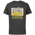thumbnail image 1 of The Simpsons Isle Style Board Meeting Beach Surfing - Short Sleeve Cotton T-Shirt for Adults - Customized-Charcoal, 1 of 5