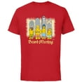 thumbnail image 1 of The Simpsons Isle Style Board Meeting Beach Surfing - Short Sleeve Cotton T-Shirt for Adults - Customized-Red, 1 of 5