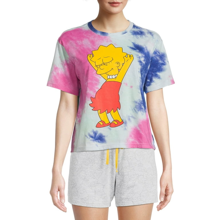 lisa simpson tie dye shirt