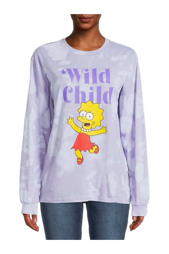 Juniors’ Wild Child Lisa T- Shirt with Long Sleeves