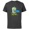 thumbnail image 1 of The Simpsons Kang and Kodos Earth Capital - Short Sleeve Cotton T-Shirt for Adults - Customized-Charcoal, 1 of 5
