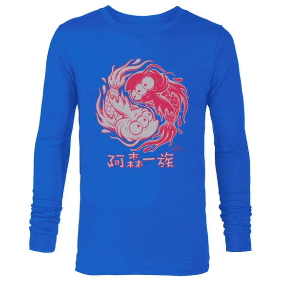 The Simpsons Koi Blinky Yin Yang Japanese - Long Sleeve T-Shirt for Men – Customized-Royal