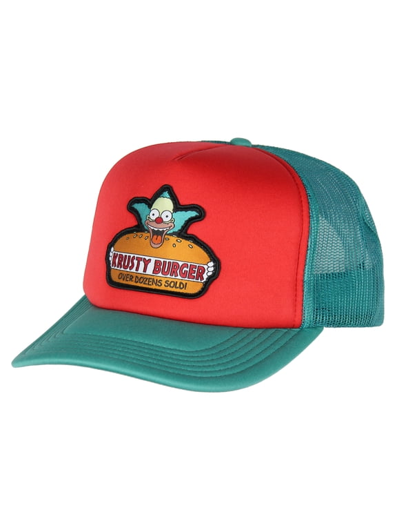 Krusty Burger Dozens Sold Embroidered Adult Mesh Back Snapback Baseball Cap Hat OSFM