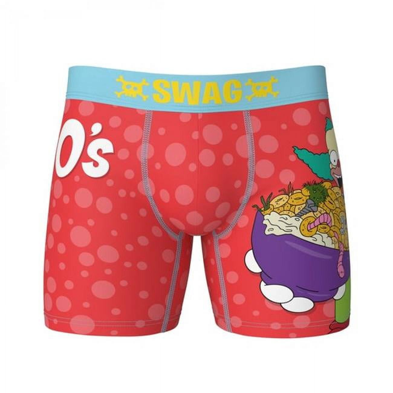 Simpsons 847051-ge-40-42 The Simpsons Krusty-OS Cereal Swag Boxer Briefs -  Extra Large 40-42 