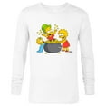 thumbnail image 1 of The Simpsons Lisa Bart Maggie Pot of Gold St. Patrick’s Day - Long Sleeve T-Shirt for Men - Customized-White, 1 of 5