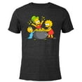 thumbnail image 1 of The Simpsons Lisa Bart Maggie Pot of Gold St. Patrick’s Day - Short Sleeve Blended T-Shirt for Adults - Customized-Black, 1 of 5