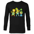 thumbnail image 1 of The Simpsons Lisa Bart and Maggie in Green St. Patrick's Day - Long Sleeve T-Shirt for Men - Customized-Black, 1 of 5