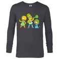 thumbnail image 1 of The Simpsons Lisa Bart Maggie St. Patrick’s Day - Long Sleeve T-Shirt for Men - Customized-Charcoal Heather, 1 of 5