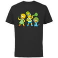 thumbnail image 1 of The Simpsons Lisa Bart and Maggie in Green St. Patrick's Day - Short Sleeve Cotton T-Shirt for Adults - Customized-Black, 1 of 5