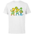 thumbnail image 1 of The Simpsons Lisa Bart and Maggie in Green St. Patrick's Day - Short Sleeve Cotton T-Shirt for Adults - Customized-White, 1 of 5