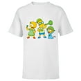 thumbnail image 1 of The Simpsons Lisa Bart and Maggie in Green St. Patrick's Day - Short Sleeve T-Shirt for Kids - Customized-White, 1 of 5