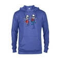 thumbnail image 1 of The Simpsons Lisa & Bart Spooky Skeletons Halloween - Pullover Hoodie for Adults - Customized-Royal Heather, 1 of 5