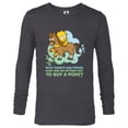 thumbnail image 1 of The Simpsons Lisa Simpson Buy a Pony Retro - Long Sleeve T-Shirt for Men - Customized-Charcoal Heather, 1 of 5