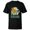 thumbnail image 1 of The Simpsons Lisa Simpson Buy a Pony Retro - Short Sleeve T-Shirt for Kids - Customized-Black, 1 of 5
