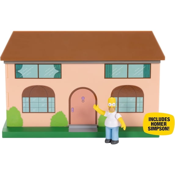 The Simpsons Living Room Diorama House Playset, 2.5-Inch Scale Homer Action Figure and Accessories