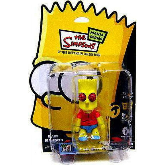 The Simpsons Mania Series Bart Simpson Qee Keychain (Fly)