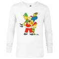thumbnail image 1 of The Simpsons Marge Homer Bart Lisa Maggie Holiday - Long Sleeve T-Shirt for Men – Customized-White, 1 of 5