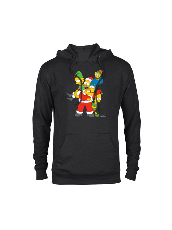 Marge Homer Bart Lisa Maggie Holiday - Pullover Hoodie for Adults – Customized-Black