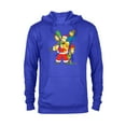 thumbnail image 1 of The Simpsons Marge Homer Bart Lisa Maggie Holiday - Pullover Hoodie for Adults – Customized-Royal Heather, 1 of 5