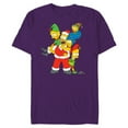 thumbnail image 1 of The Simpsons Marge Homer Bart Lisa Maggie Holiday - Short Sleeve Blended T-Shirt for Adults – Customized-Purple, 1 of 5