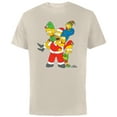 thumbnail image 1 of The Simpsons Marge Homer Bart Lisa Maggie Holiday - Short Sleeve Cotton T-Shirt for Adults - Customized-Natural, 1 of 5