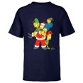 thumbnail image 1 of The Simpsons Marge Homer Bart Lisa Maggie Holiday - Short Sleeve T-Shirt for Kids – Customized-Navy, 1 of 5