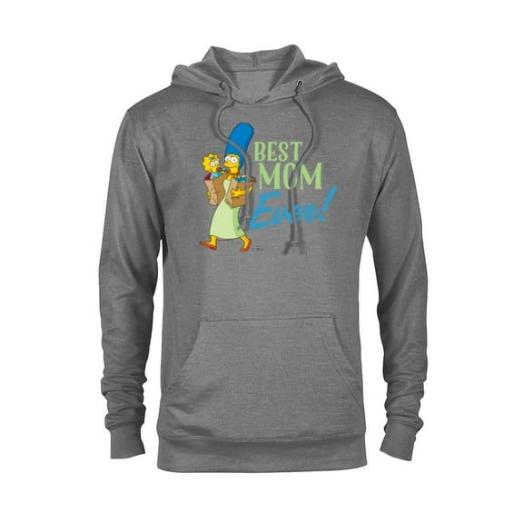 The Simpsons Marge Simpson Best Mom Ever - Pullover Hoodie for Adults - Customized-Graphite Heather