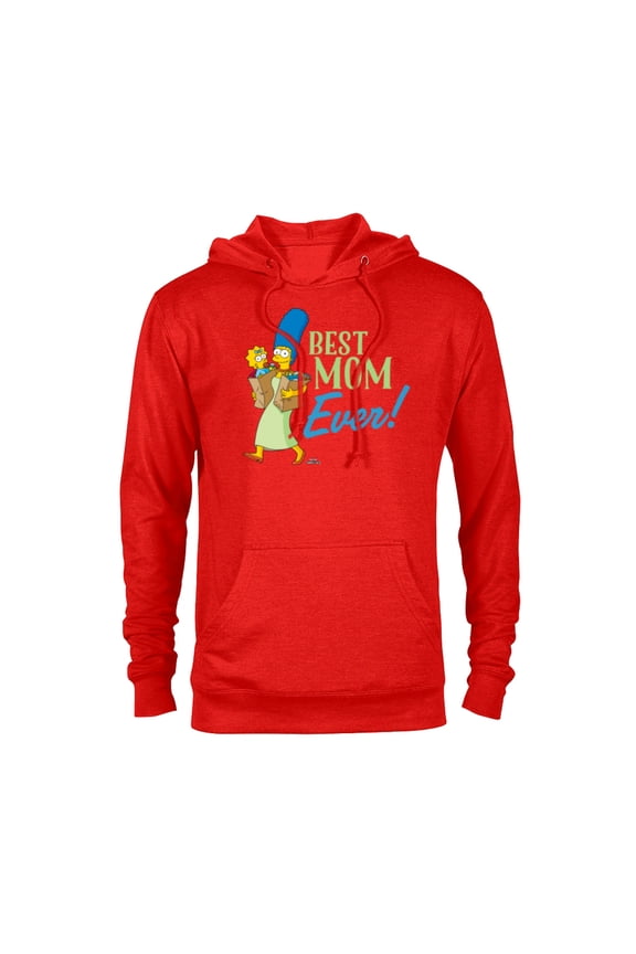 Marge Simpson Best Mom Ever - Pullover Hoodie for Adults - Customized-Red Heather