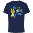 thumbnail image 1 of The Simpsons Marge Simpson Best Mom Ever - Short Sleeve Cotton T-Shirt for Adults - Customized-Navy, 1 of 5
