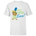 thumbnail image 1 of The Simpsons Marge Simpson Best Mom Ever - Short Sleeve T-Shirt for Kids - Customized-White, 1 of 5