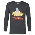 thumbnail image 1 of The Simpsons Marge Simpson Turn That Frown Upside Down Retro - Long Sleeve T-Shirt for Men - Customized-Charcoal Heather, 1 of 5