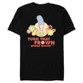 thumbnail image 1 of The Simpsons Marge Simpson Turn That Frown Upside Down Retro - Short Sleeve Blended T-Shirt for Adults - Customized-Black, 1 of 5