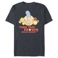 thumbnail image 1 of The Simpsons Marge Simpson Turn That Frown Upside Down Retro - Short Sleeve Blended T-Shirt for Adults - Customized-Navy Heather, 1 of 5