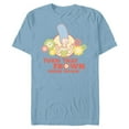 thumbnail image 1 of The Simpsons Marge Simpson Turn That Frown Upside Down Retro - Short Sleeve Blended T-Shirt for Adults - Customized-Ocean Blue, 1 of 5