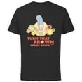 thumbnail image 1 of The Simpsons Marge Simpson Turn That Frown Upside Down Retro - Short Sleeve Cotton T-Shirt for Adults - Customized-Black, 1 of 5