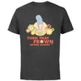 thumbnail image 1 of The Simpsons Marge Simpson Turn That Frown Upside Down Retro - Short Sleeve Cotton T-Shirt for Adults - Customized-Charcoal, 1 of 5