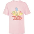 thumbnail image 1 of The Simpsons Marge Simpson Turn That Frown Upside Down Retro - Short Sleeve T-Shirt for Kids - Customized-Soft Pink, 1 of 5