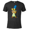 thumbnail image 1 of The Simpsons Marge Simpson and Maggie Grocery Run - Short Sleeve Blended T-Shirt for Adults - Customized-Black, 1 of 5