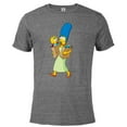 thumbnail image 1 of The Simpsons Marge Simpson and Maggie Grocery Run - Short Sleeve Blended T-Shirt for Adults - Customized-Dark Heather, 1 of 5
