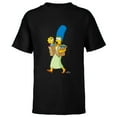 thumbnail image 1 of The Simpsons Marge Simpson and Maggie Grocery Run - Short Sleeve T-Shirt for Kids - Customized-Black, 1 of 5