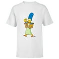 thumbnail image 1 of The Simpsons Marge Simpson and Maggie Grocery Run - Short Sleeve T-Shirt for Kids - Customized-White, 1 of 5