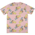 thumbnail image 1 of The Simpsons Men's Bart Simpson Squishee Graphic Print AOP Adult T-Shirt, 1 of 3