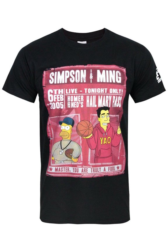 Simpsons & Ming Mens Black Short Sleeved T-Shirt | S | Made by Vanilla Underground