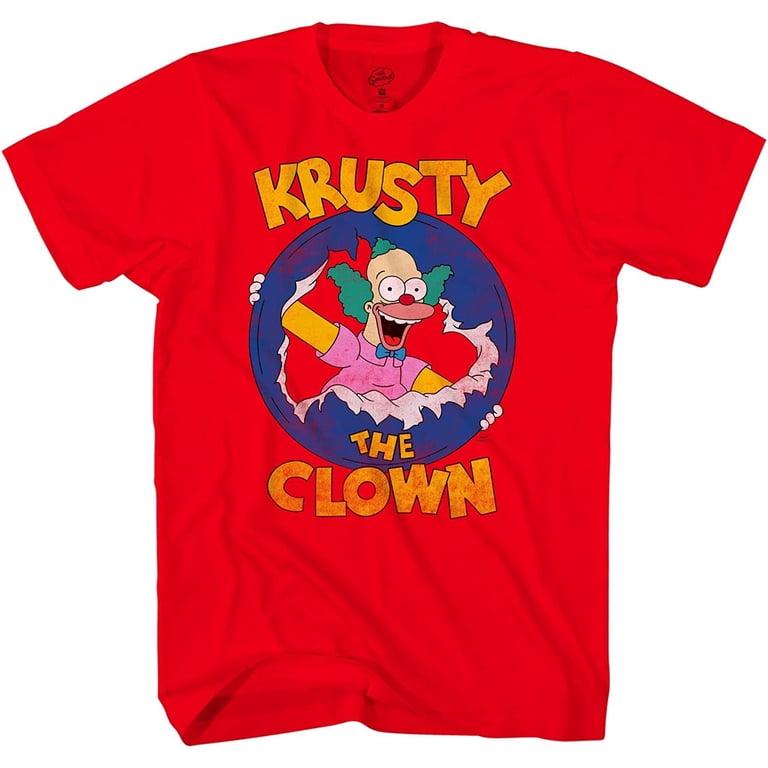 Simpsons Krusty The Clown Graphic T-Shirt, Men