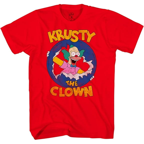 The Simpsons Mens Krusty The Clown T-Shirt Mens Short Sleeve Tee