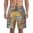 thumbnail image 1 of The Simpsons Mens Swim Trunks Quick Dry Swim Shorts Mesh Lining Bathing Suits Swimwear Beach Shorts with Pockets, 1 of 6