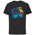 thumbnail image 1 of The Simpsons Milhouse Nerdy By Nature - Short Sleeve Cotton T-Shirt for Adults - Customized-Black, 1 of 5